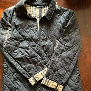 Burberry Black Quilted Utility Jacket